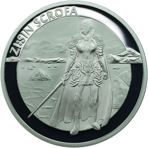 2019 1 oz Proof South Korean Zi:Sin Scrofa Silver Medal (Box + CoA)