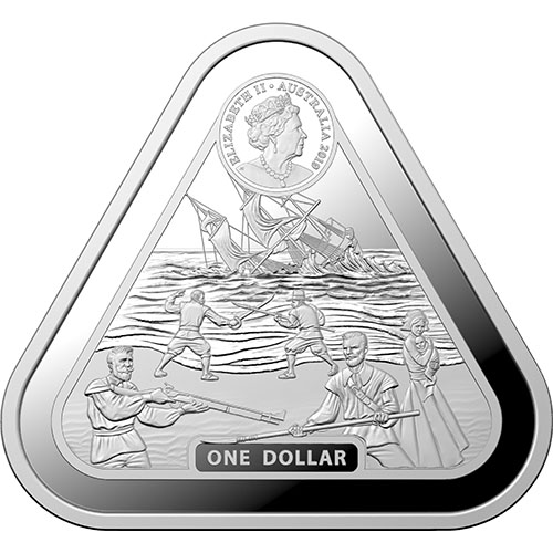 2019 1 oz Australian Shipwreck Batavia Silver Coin (BU)