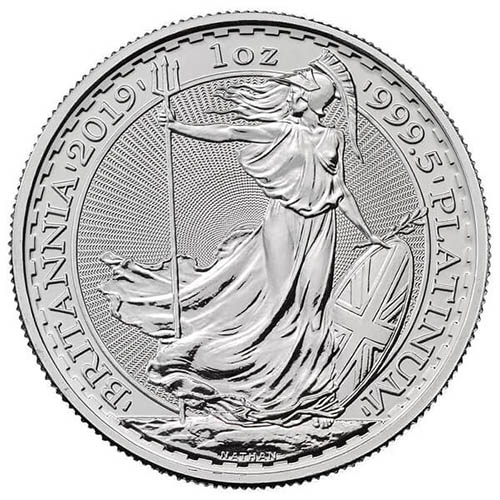 2019 1 oz British Platinum Britannia Coin (BU)