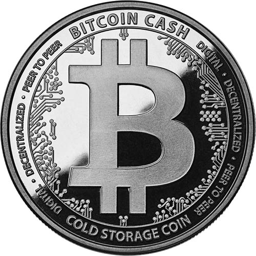 1 oz Proof Crypto Commemorative Bitcoin Cash Silver Round (New w/ CoA)