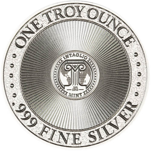 1 oz Deuce Four Skull Silver Round (Type I, New)