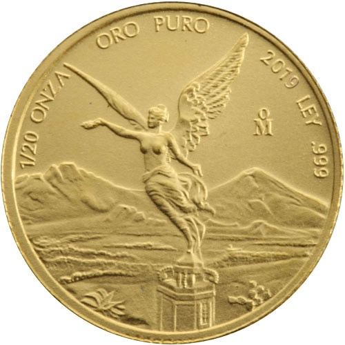 2019 1/20 oz Mexican Gold Libertad Coin (BU)