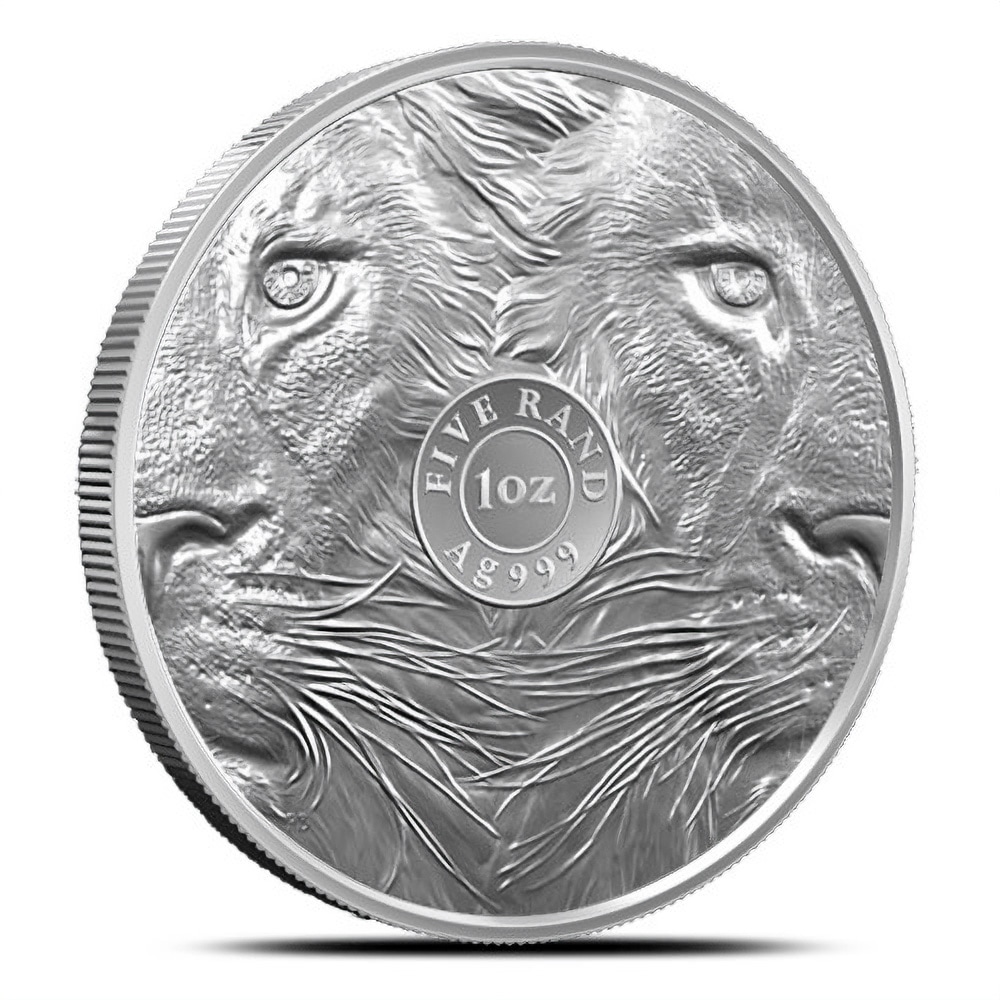 2019 1 oz South African Big Five Lion Silver Coin (BU)