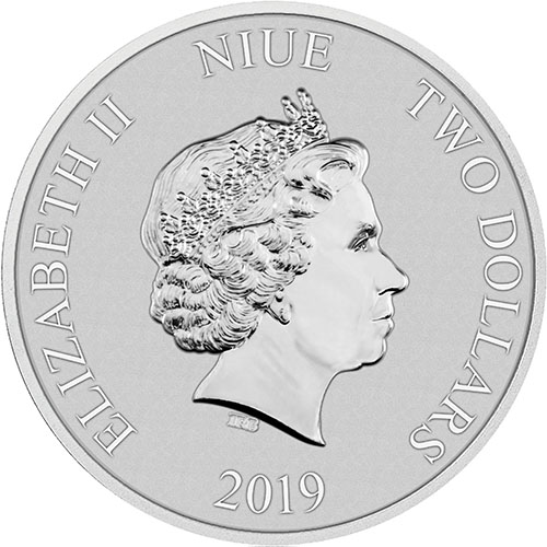2019 1 oz Niue Silver Star Wars Darth Vader Coin (BU)
