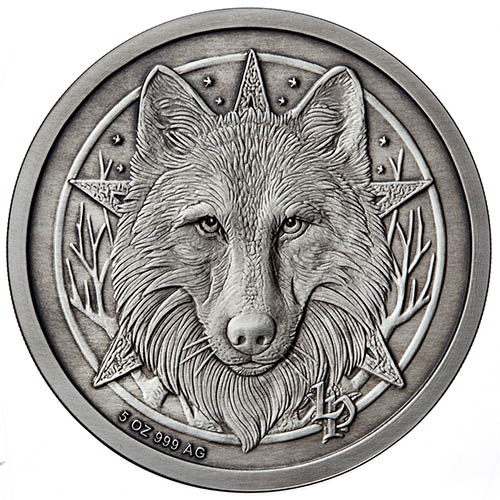 5 oz Antique Lisa Parker Collection Power of Three Silver Round (New w/ CoA)