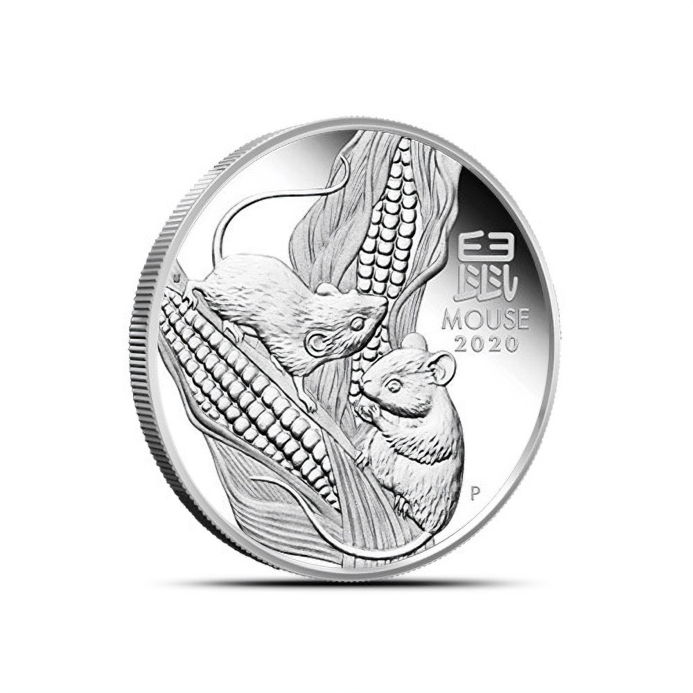 2020 Proof Australian Silver Lunar Mouse 3-Coin Set (Box + CoA)
