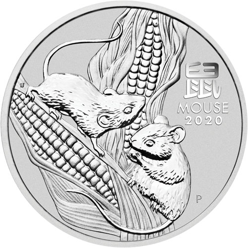 2020 1 oz Australian Silver Lunar Mouse Coin