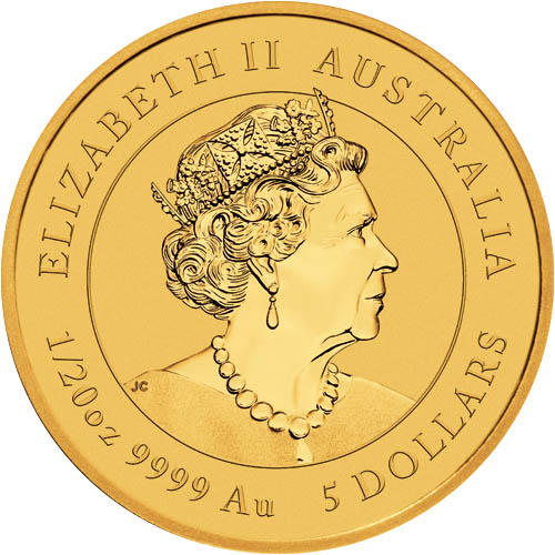 2020 1/20 oz Australian Gold Lunar Mouse Coin (BU)
