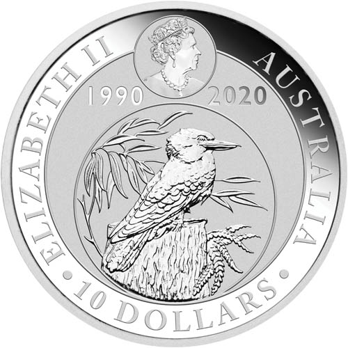 2020 10 oz Australian Silver Kookaburra Coin (BU)