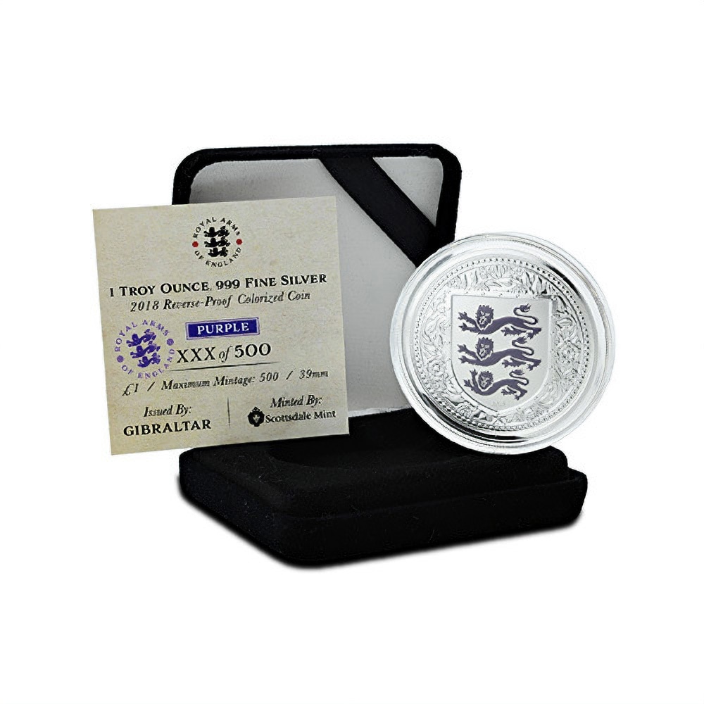 32-2018-1-oz-British-Silver-Royal-Arms-of-England-Gibraltar-Reverse-Proof-Coin-Purple-3.jpg 2018 1 oz British Silver Royal Arms of England Gibraltar Reverse Proof Coin (Purple)