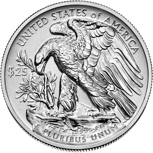 2019-W 1 oz American Palladium Eagle Reverse Proof Coin (Box + COA)