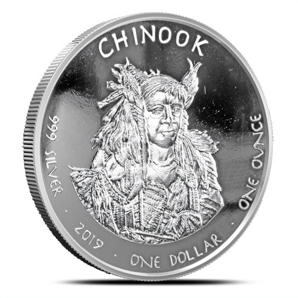 2019 1 oz Proof Washington Chinook Marmot Silver Coin