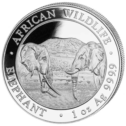 2020 1 oz Somalia Silver Elephant Coin