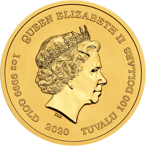 2020 1 oz Tuvalu The Simpsons Homer Gold Coin (Capsule Only)