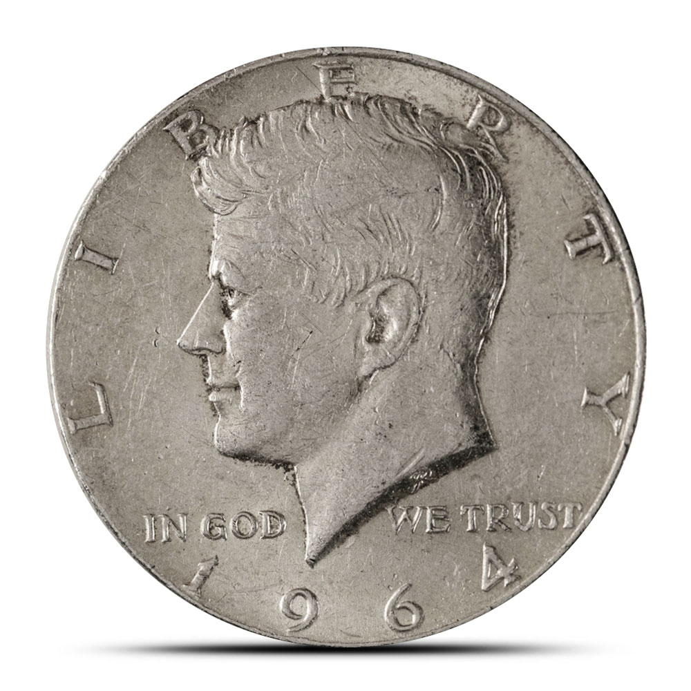 90% Silver Kennedy Half Dollars ($1 FV)