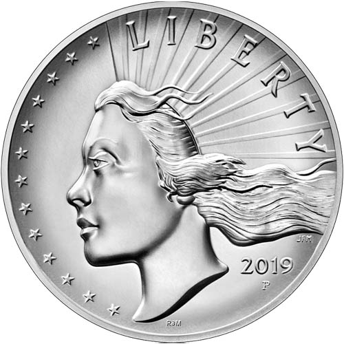 2019 2.5 oz American Liberty High Relief Silver Medal (Box + CoA)