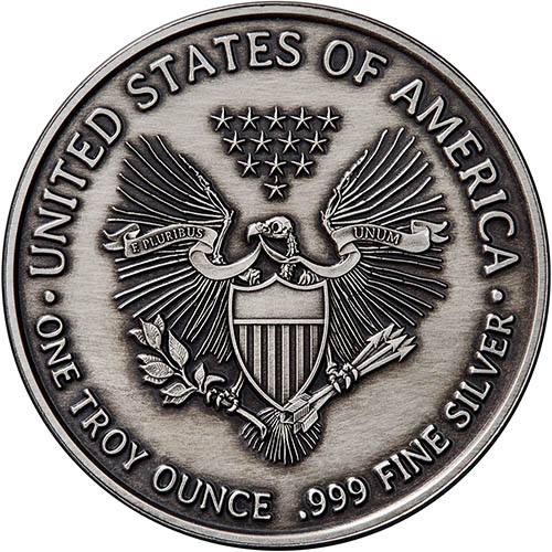 1 oz Antique American Western Skulls Indian Warrior Silver Round (New w/ CoA)