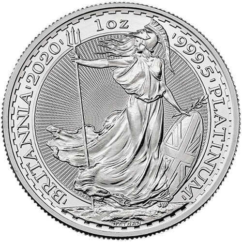 2020 1 oz British Platinum Britannia Coin (BU)