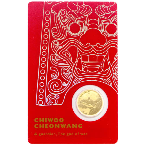 2018 1/10 oz South Korean Chiwoo Cheonwang Gold Medallion (Red)