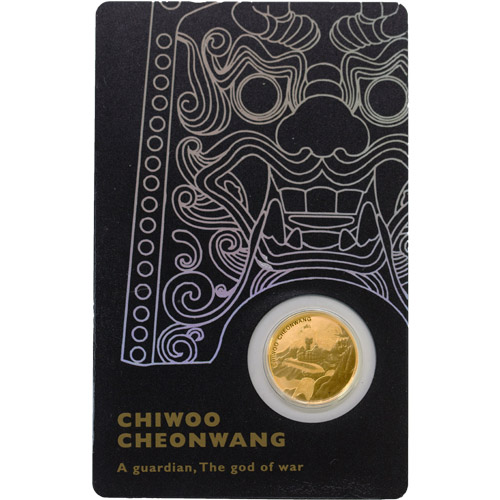 2018 1/10 oz South Korean Chiwoo Cheonwang Gold Medallion (Black)