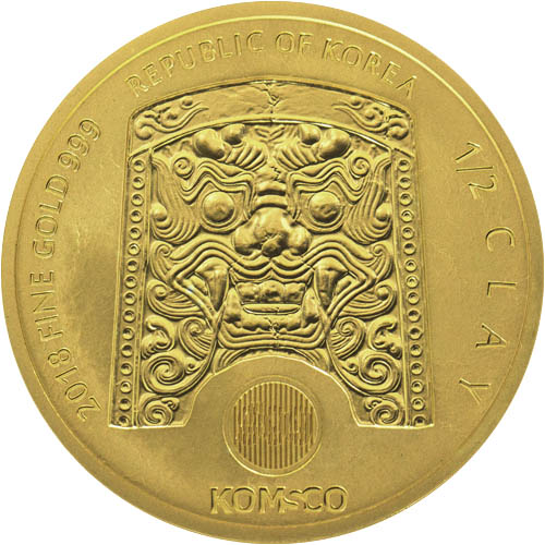 2018 1/2 oz South Korean Gold Chiwoo Cheonwang (BU)