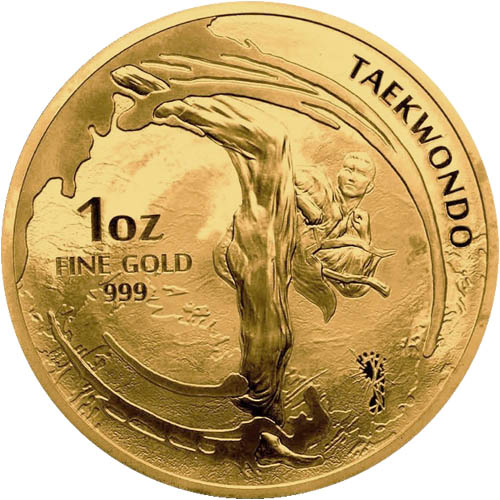 2019 1 oz South Korean Gold Taekwondo (BU)