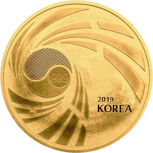 2019 1 oz South Korean Gold Taekwondo (BU)