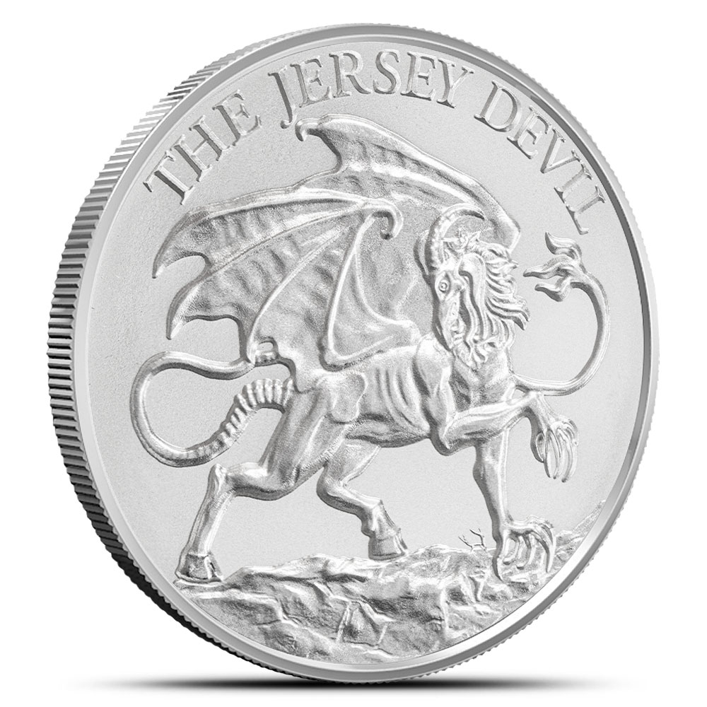 1 oz Jersey Devil Silver Round (New)