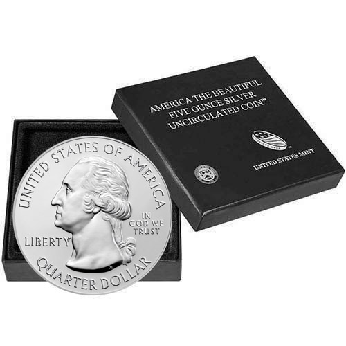 5 oz Burnished ATB Silver Coin (Random Year, Varied Design, Box + CoA)