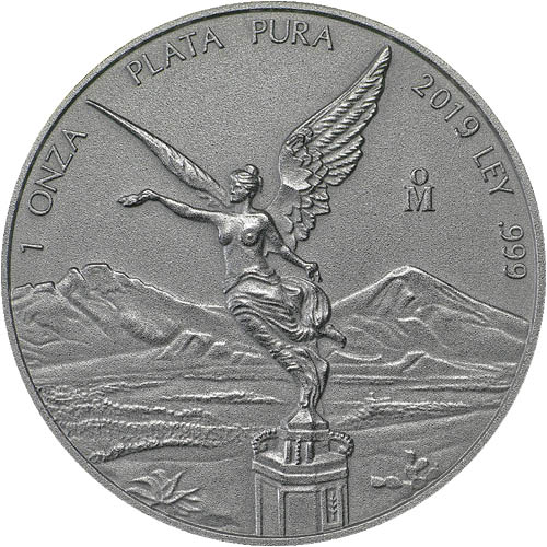 2019 1 oz Antique Mexican Silver Libertad Coin