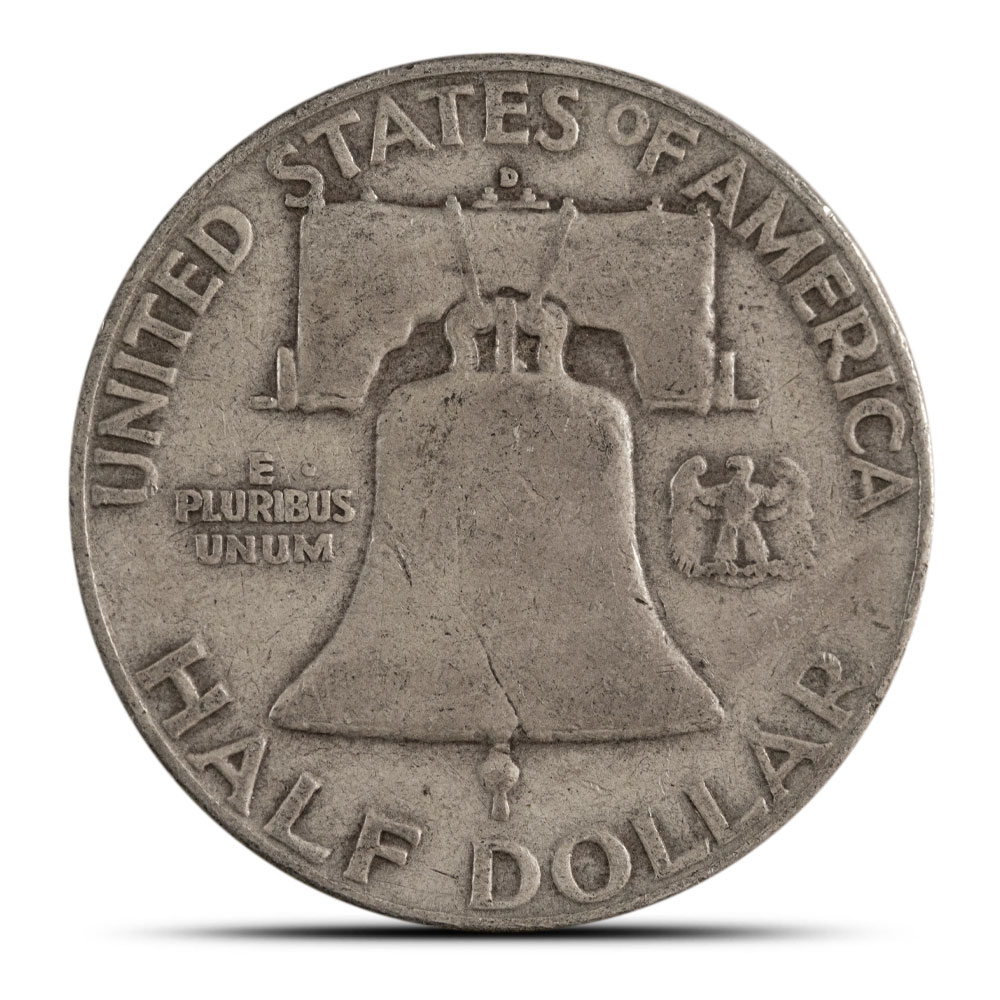 90% Silver US Franklin Half Dollars ($1 FV)