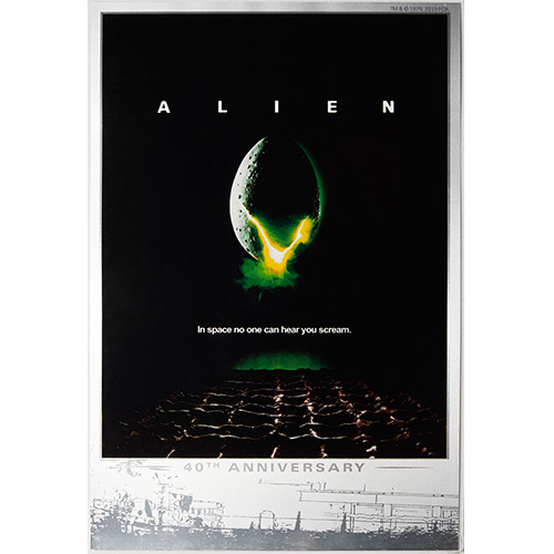 2019 35 Gram Australian Silver Alien 40th Anniversary Foil