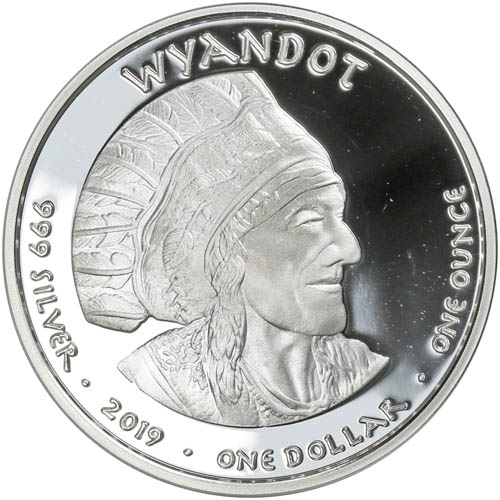 2019 1 oz Proof Ohio Wyandot Northern Cardinal Silver Coin