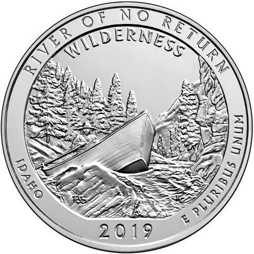 2019 5 oz ATB Frank Church River of No Return Wilderness Silver Coin