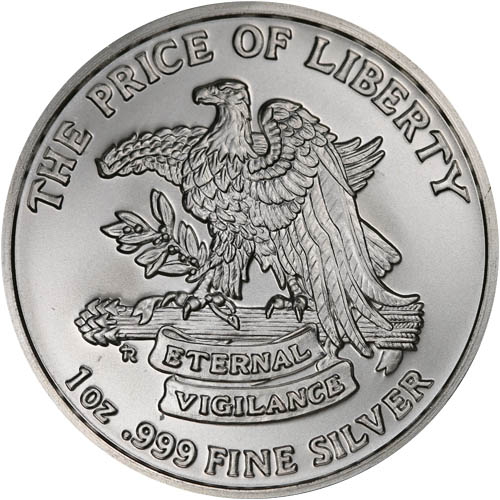 1 oz Don't Tread on Me Eternal Vigilance Silver Round (New)