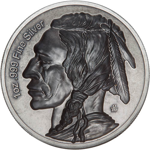 1 oz Antique Domed American Legacy Buffalo Nickel Silver Round (Capsule w/ CoA)