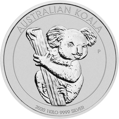 2020 1 Kilo Australian Silver Koala Coin (BU)