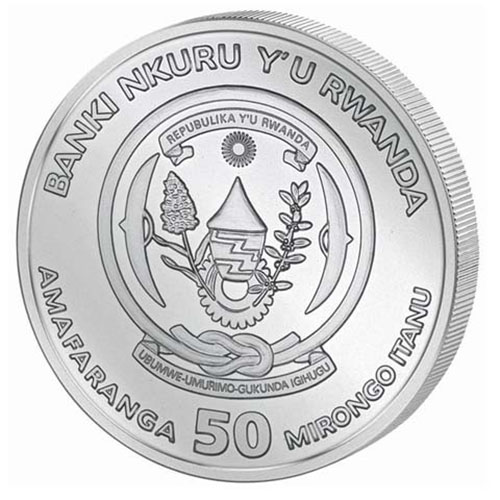 2019 1 oz Proof Rwandan Shoebill Silver Coin (Capsule + CoA)