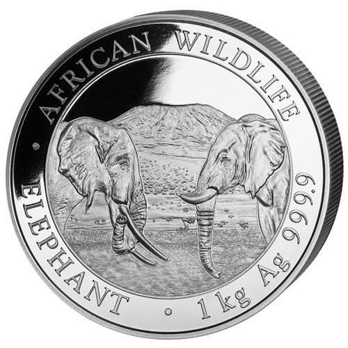 2020 1 Kilo Somalia Silver Elephant Coin (BU)