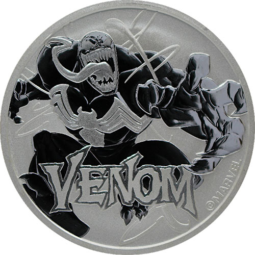 2020 1 oz Tuvalu Venom Marvel Series Silver Coin (BU)