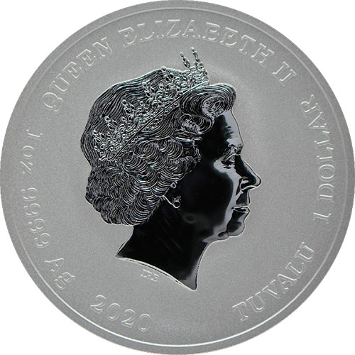 2020 1 oz Tuvalu Venom Marvel Series Silver Coin (BU)