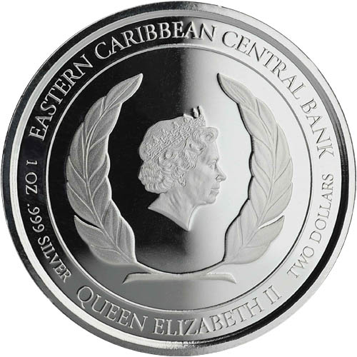 2019 1 oz Colorized Montserrat Silver Emerald Isle of the Caribbean Coin (Box + CoA)