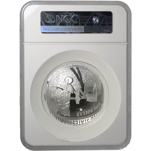 2019 5 oz Proof American Apollo 11 50th Anniversary Silver Coin NGC PF70 UCAM