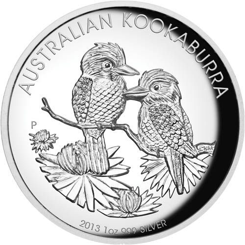 2013 1 oz Proof Australian Silver Kookaburra Coin (High Relief)
