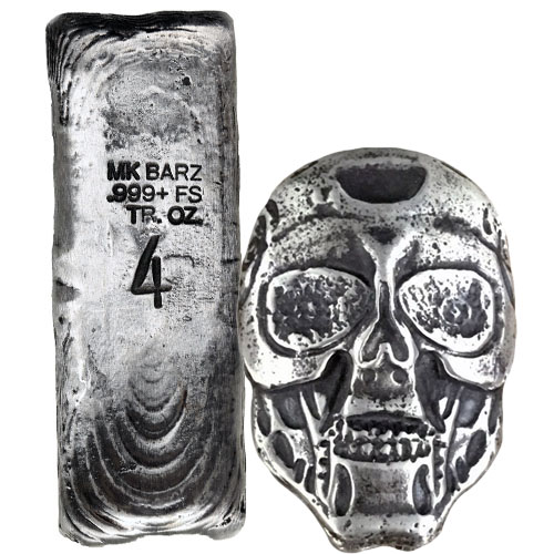 4 oz Silver (Varied Condition, Any Mint, Various Forms)