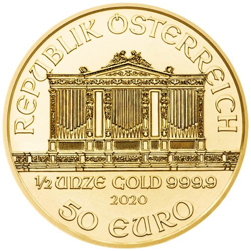 2020 1/2 oz Austrian Gold Philharmonic Coin