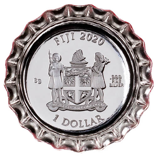 2020 6 Gram Fiji Coca-Cola Israel Bottle Cap Silver Coin (Box + CoA)
