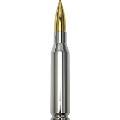 10 oz Rhodium and Gold Plated Silver Bullet (.50 Caliber, New)