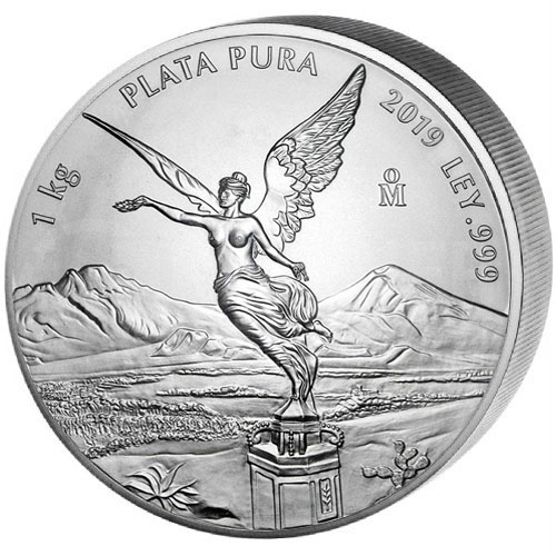 2019 1 Kilo Proof Mexican Silver Libertad Coin (Box + CoA)