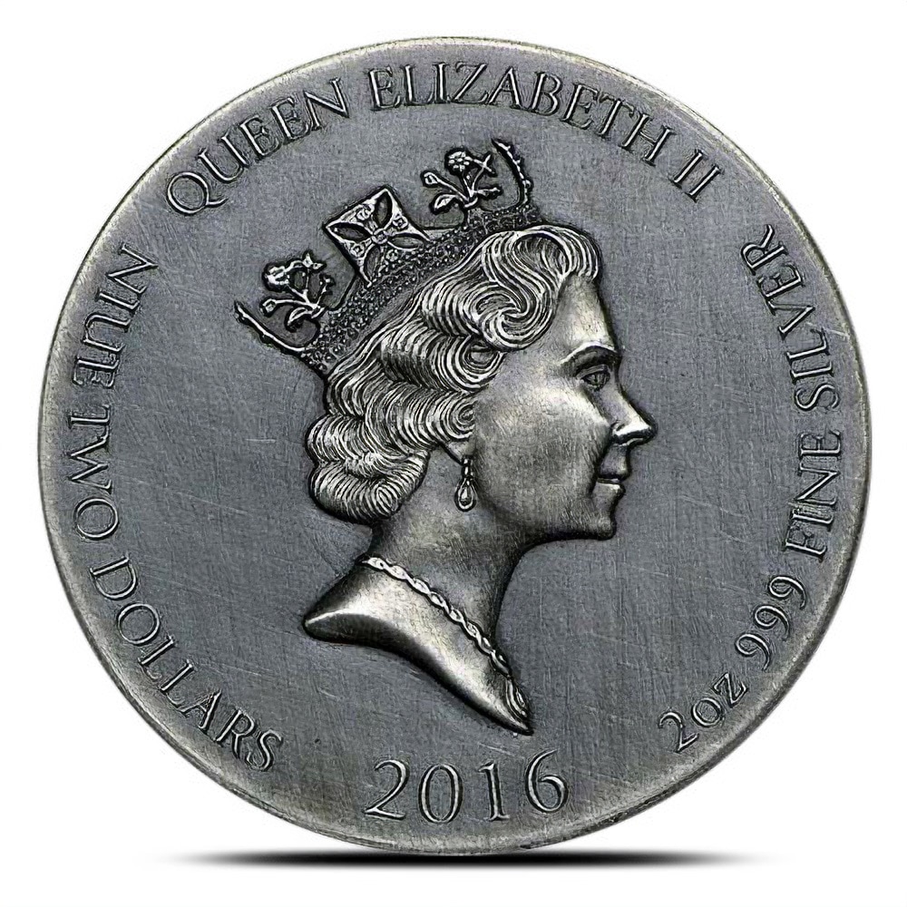 2016 2 oz Adam and Eve Biblical Silver Coin Series